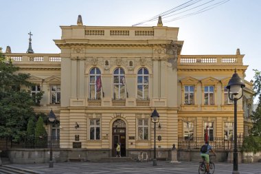 Sırbistan 'ın Belgrad kentindeki Tipik İnşaat ve Sokak