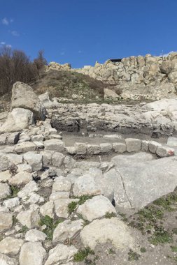 Bulgaristan 'ın Perperikon Arkeoloji Bölgesi Harabeleri