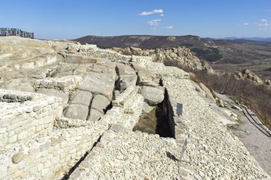 Bulgaristan 'ın Perperikon Arkeoloji Bölgesi Harabeleri