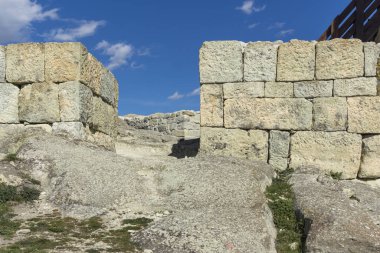 Bulgaristan 'ın Perperikon Arkeoloji Bölgesi Harabeleri