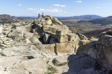 Bulgaristan 'ın Perperikon Arkeoloji Bölgesi Harabeleri