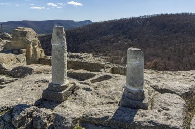 Bulgaristan 'ın Perperikon Arkeoloji Bölgesi Harabeleri