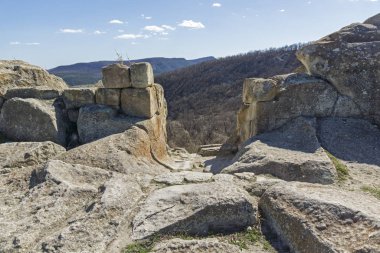 Bulgaristan 'ın Perperikon Arkeoloji Bölgesi Harabeleri