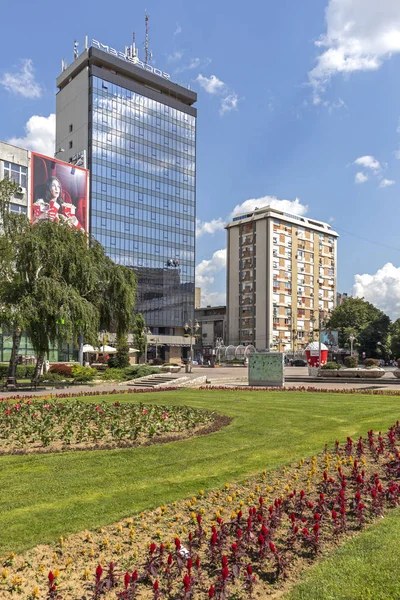 Panoramic view of the center of City of Nis — Stock Photo, Image