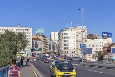 Belgrad şehir merkezinde inşa ve cadde