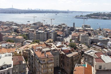 Galata Kulesi 'nden İstanbul, Türkiye' ye manzara