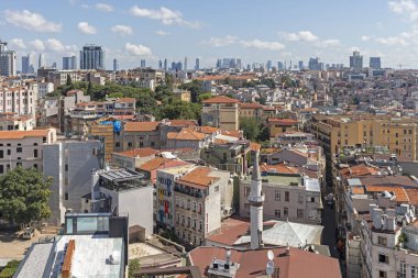 Galata Kulesi 'nden İstanbul, Türkiye' ye manzara