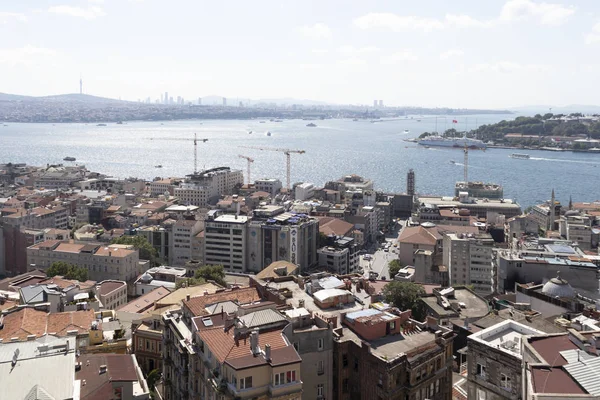 Galata Kulesi 'nden İstanbul, Türkiye' ye manzara