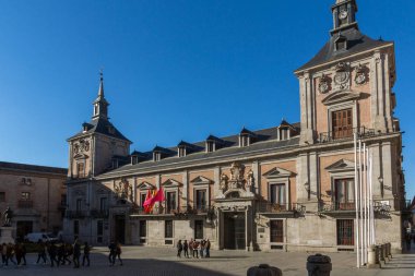 Madrid, İspanya 'da Plaza de la Villa
