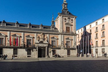 Madrid, İspanya 'da Plaza de la Villa