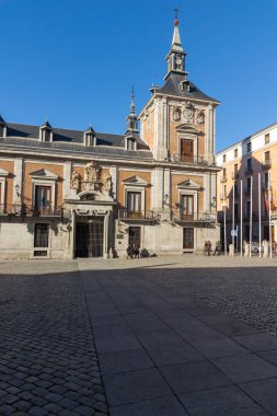 Madrid, İspanya 'da Plaza de la Villa
