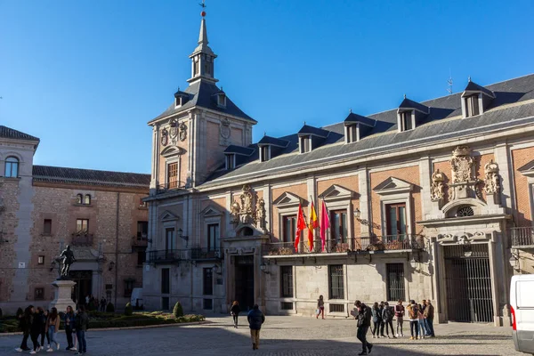 Plaza de la Villa em Cidade de Madrid, Espanha — Fotografia de Stock