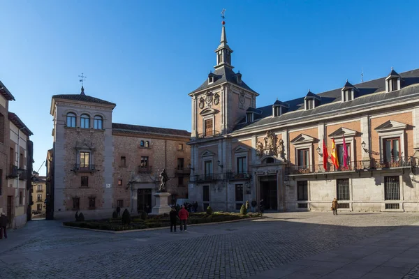 Plaza de la Villa em Cidade de Madrid, Espanha — Fotografia de Stock