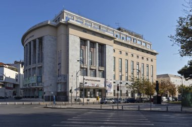 Yunanistan 'ın Selanik kentindeki tipik cadde