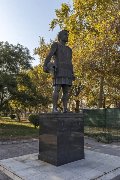 Philip Ii Macedon Monument in Thessaloniki, Griekenland — Stockfoto