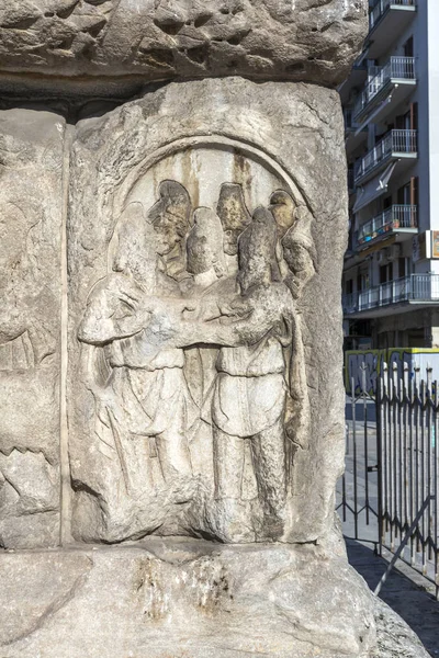 Римская арка Галериев в городе Салоники, Греция — стоковое фото