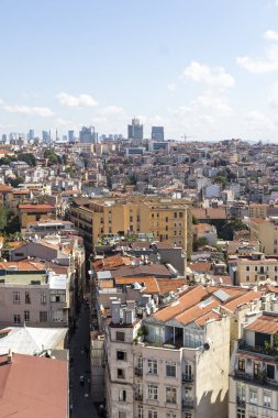 Galata Kulesi 'nden İstanbul, Türkiye' ye Panorama