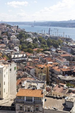 Galata Kulesi 'nden İstanbul, Türkiye' ye Panorama
