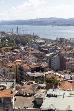Galata Kulesi 'nden İstanbul, Türkiye' ye Panorama