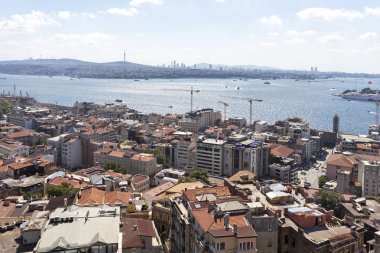 Galata Kulesi 'nden İstanbul, Türkiye' ye Panorama