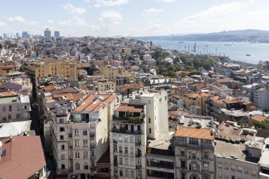 Galata Kulesi 'nden İstanbul, Türkiye' ye Panorama