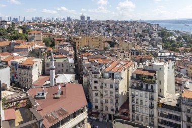 Galata Kulesi 'nden İstanbul, Türkiye' ye Panorama