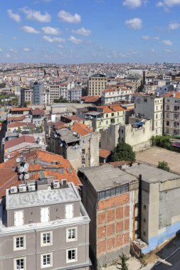 Galata Kulesi 'nden İstanbul, Türkiye' ye Panorama