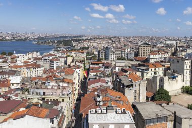 Galata Kulesi 'nden İstanbul, Türkiye' ye Panorama