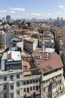 Galata Kulesi 'nden İstanbul, Türkiye' ye Panorama