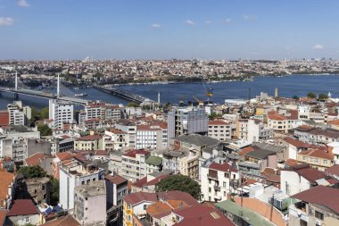 Galata Kulesi 'nden İstanbul, Türkiye' ye Panorama