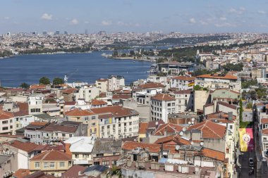 Galata Kulesi 'nden İstanbul, Türkiye' ye Panorama