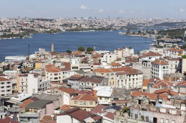 Galata Kulesi 'nden İstanbul, Türkiye' ye Panorama