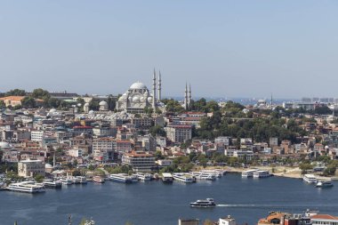 Galata Kulesi 'nden İstanbul, Türkiye' ye Panorama