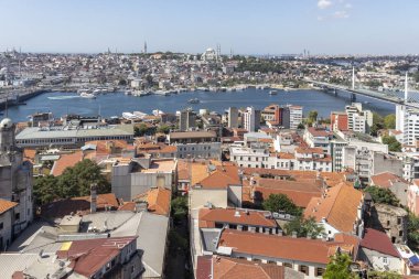 Galata Kulesi 'nden İstanbul, Türkiye' ye Panorama