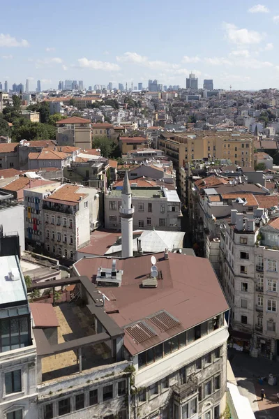 Panorama från Galata Tower till Istanbul, Turkiet — Stockfoto