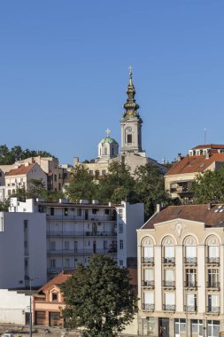 Branko Köprüsü 'nden Belgrad' ın Eski Kenti 'ne Panorama