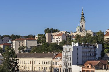 Branko Köprüsü 'nden Belgrad' ın Eski Kenti 'ne Panorama