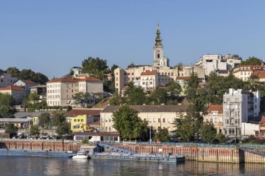 Branko Köprüsü 'nden Belgrad' ın Eski Kenti 'ne Panorama