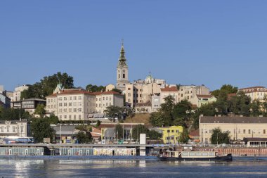 Branko Köprüsü 'nden Belgrad' ın Eski Kenti 'ne Panorama