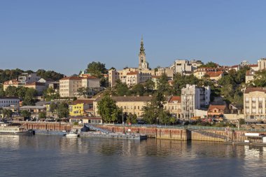 Branko Köprüsü 'nden Belgrad' ın Eski Kenti 'ne Panorama