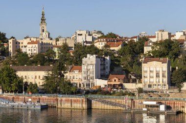 Branko Köprüsü 'nden Belgrad' ın Eski Kenti 'ne Panorama