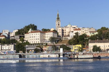 Branko Köprüsü 'nden Belgrad' ın Eski Kenti 'ne Panorama
