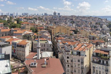 Galata Kulesi 'nden İstanbul, Türkiye' ye manzara