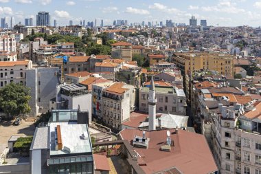 Galata Kulesi 'nden İstanbul, Türkiye' ye manzara