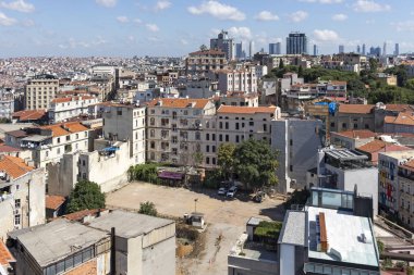 Galata Kulesi 'nden İstanbul, Türkiye' ye manzara