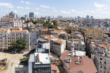 Galata Kulesi 'nden İstanbul, Türkiye' ye manzara
