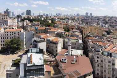 Galata Kulesi 'nden İstanbul, Türkiye' ye manzara