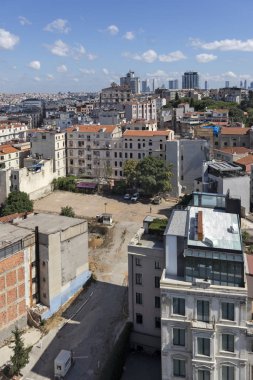Galata Kulesi 'nden İstanbul, Türkiye' ye manzara