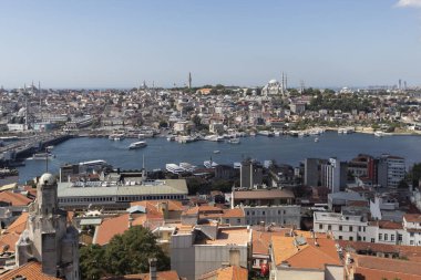 Galata Kulesi 'nden İstanbul, Türkiye' ye manzara