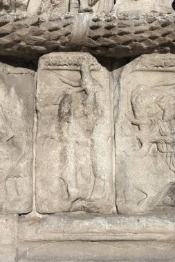 Yunanistan 'ın Selanik kentinde Antik Roma Galerius Kemeri